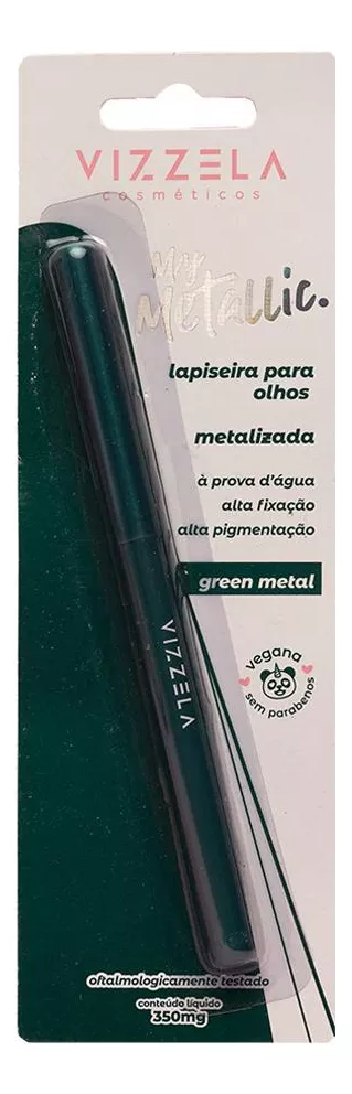 Lápis delineador para olhos vizzela My Metallic 35